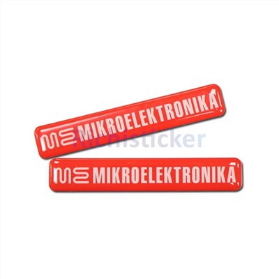 Silkeskjermutskrift Dome klistremerke